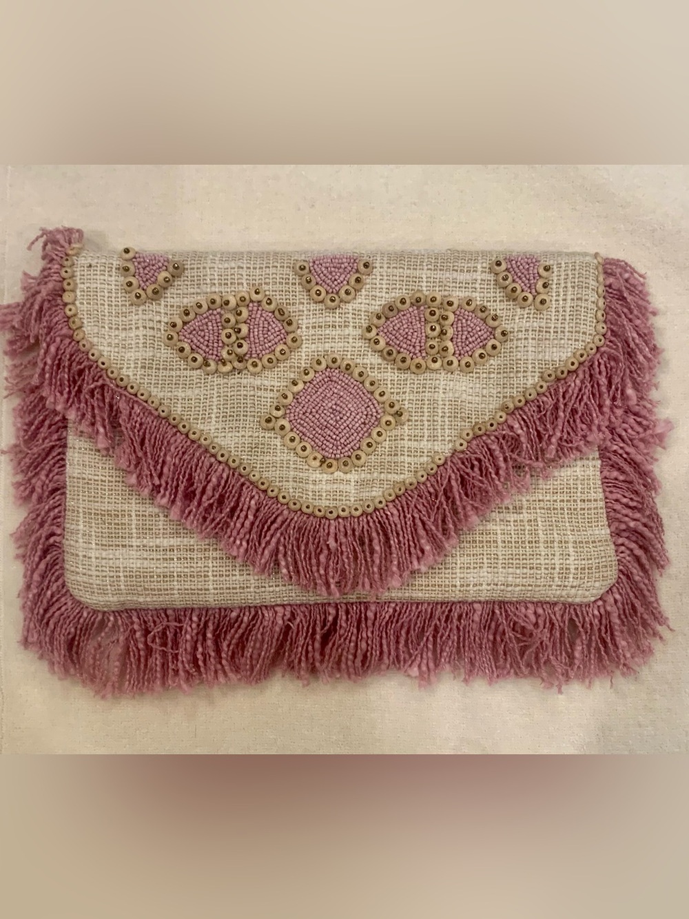 bohemian-style Antik Kraft envelope clutch bag
